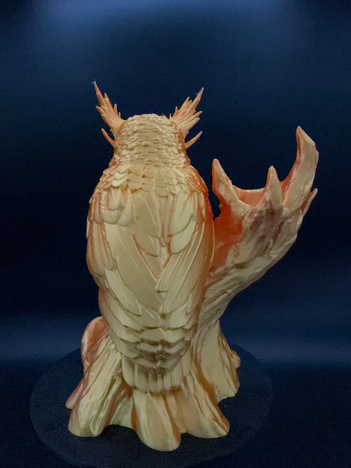 The Omen Owl dice tower, view 3 [Pink Gold]