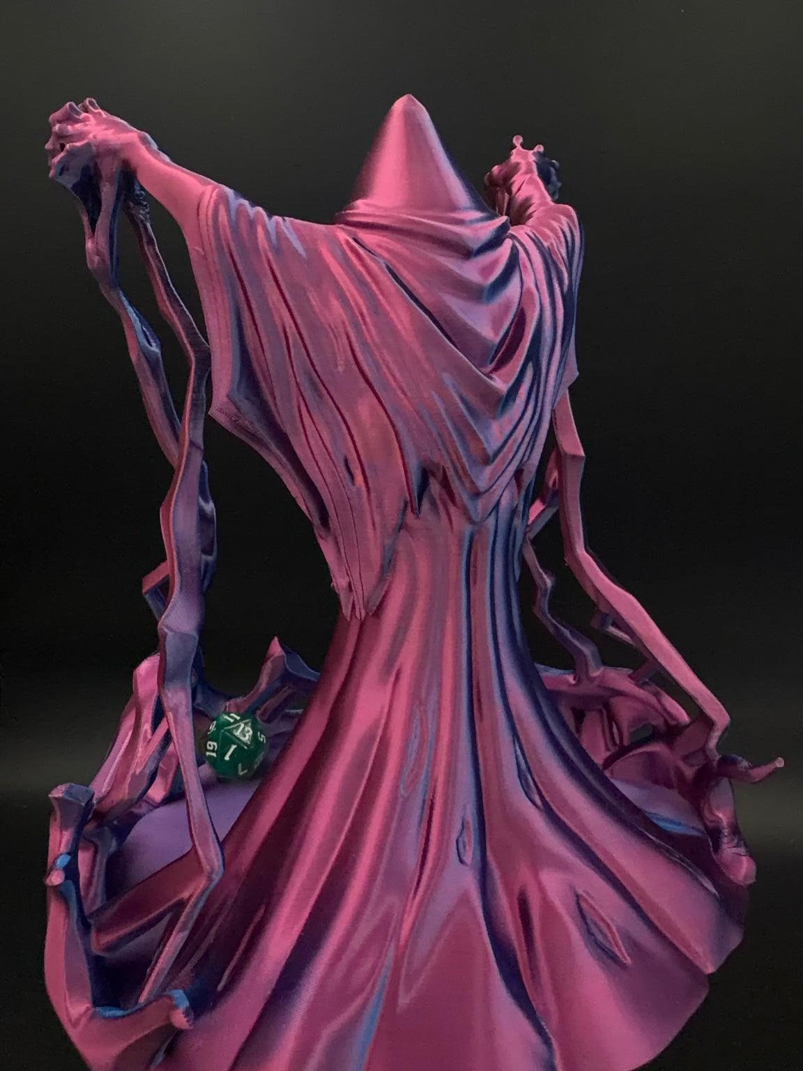 Behold the Wizard blue and pink dice tower, view 4 [Pink Blue]
