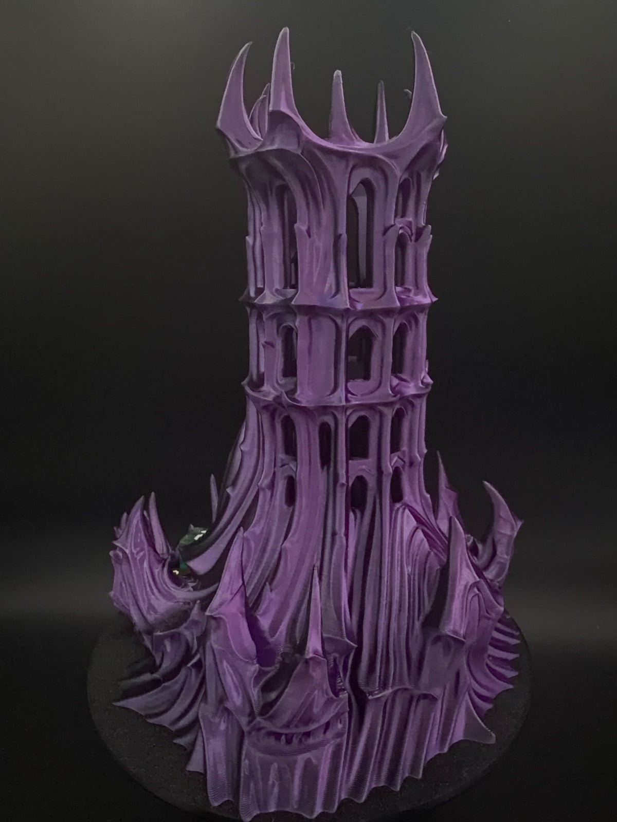 Obsidian Citadel dice tower rear view