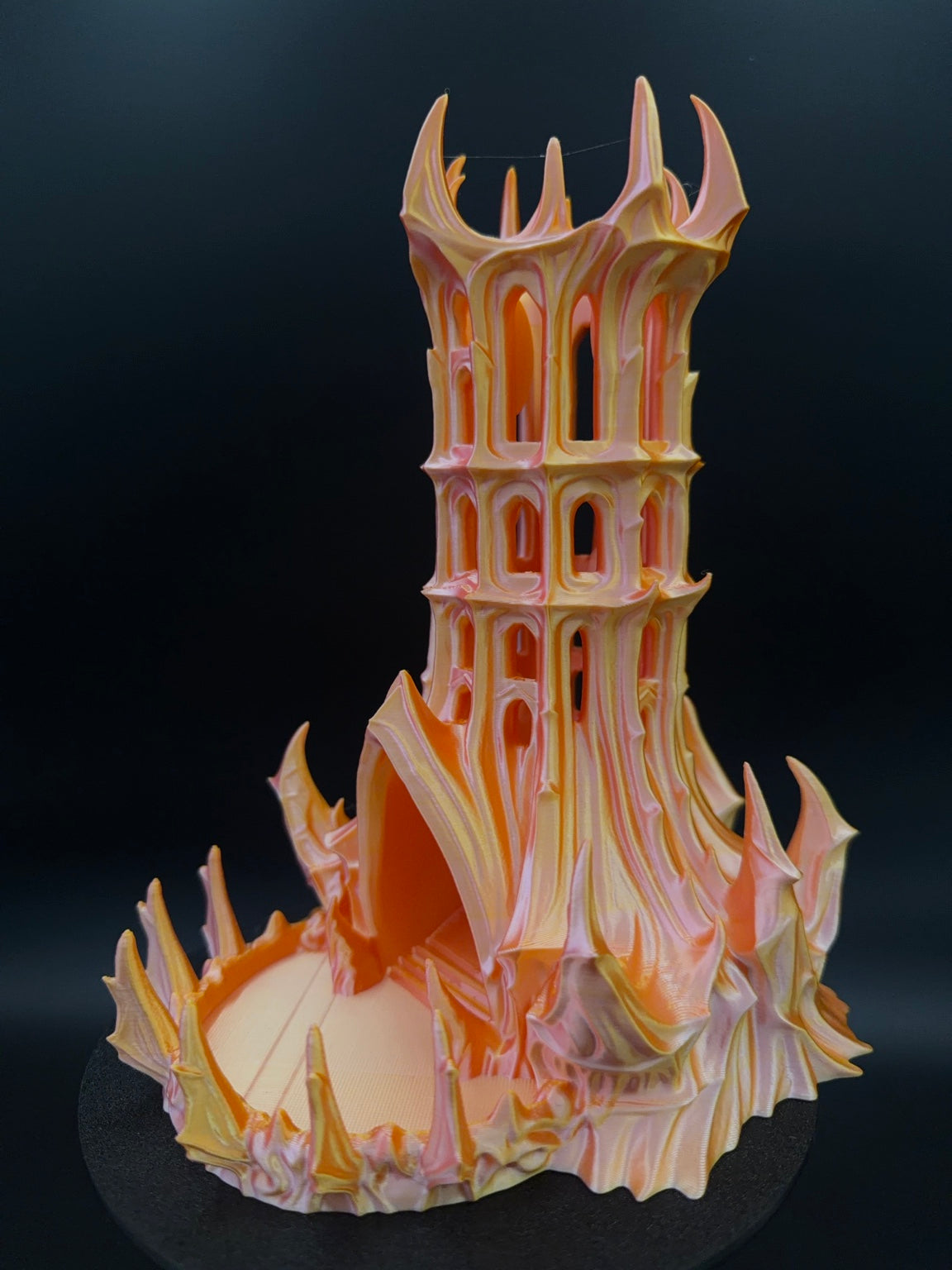 Gold and pink Obsidian Citadel side view