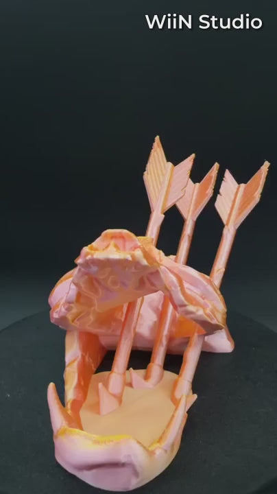 The Fallen Archer – Skull Dice Tower, 6" Long