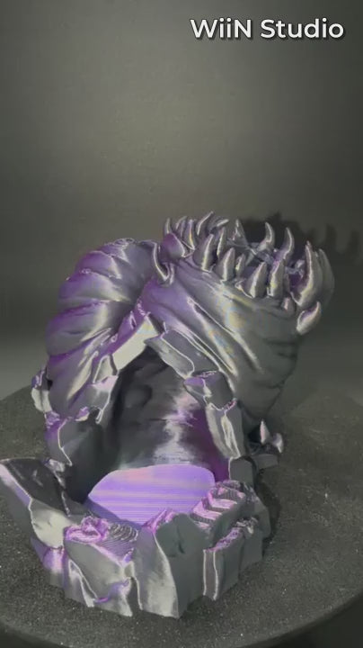 The Void Maw dice tower video [Black Purple]