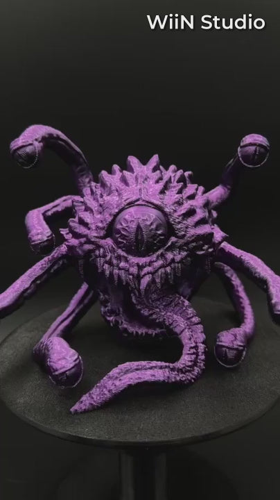 The Abyssal Watcher dice tower video [Black Purple]