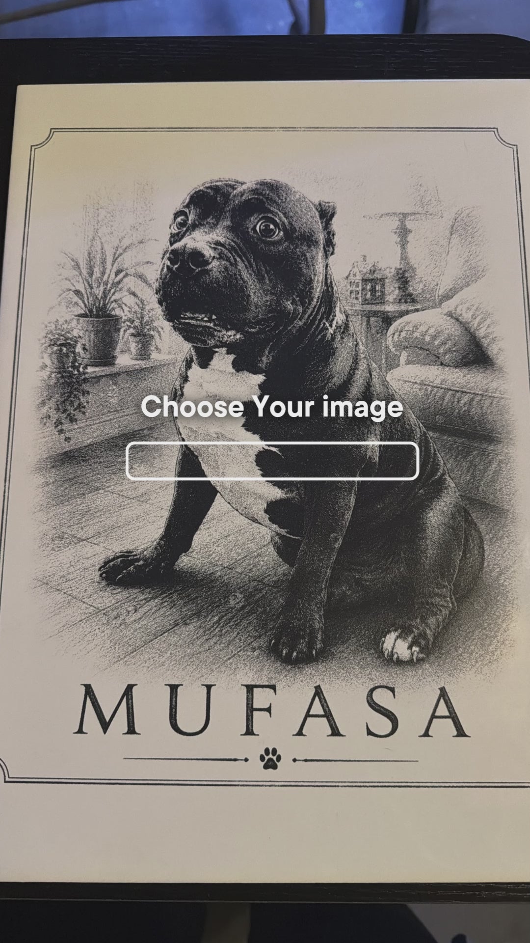 4x4 Custom Pet Photo Tile